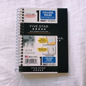 Five Star notebook BLACK